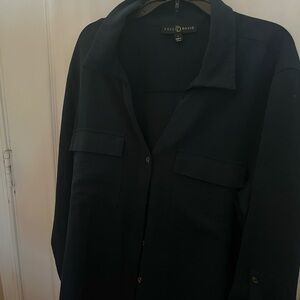 Fred David Navy Button-Up Shirt